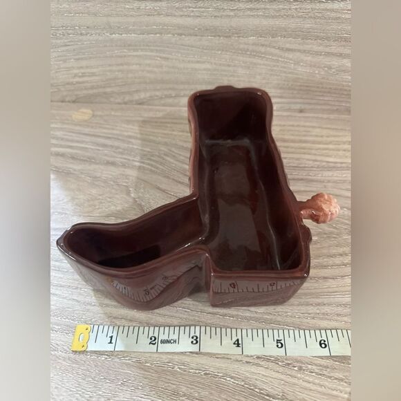 Cowboy boot dish - Picture 1 of 8